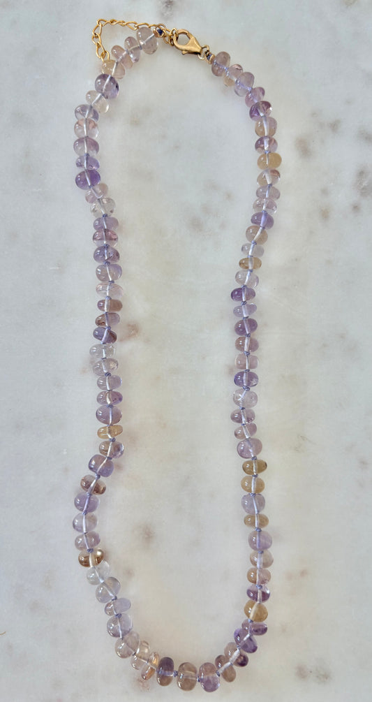 Ametrine knotted Gemstone Necklace  image 0
