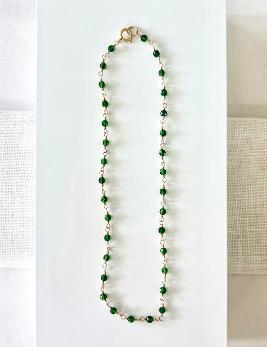 Gemstone Station Necklace