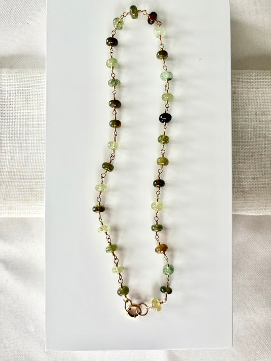 Celeste Grossular Garnet Necklace