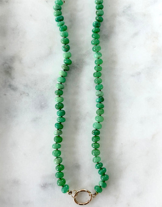 Chrysoprase Gemstone Necklace image 0